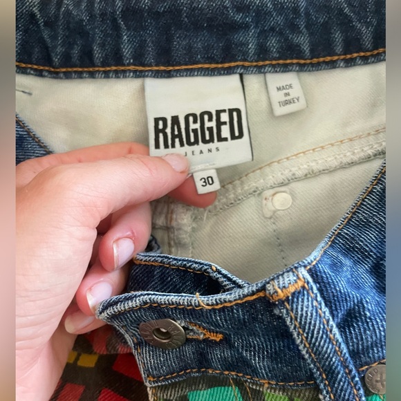 Ragged multicolored jeans - Picture 4 of 4